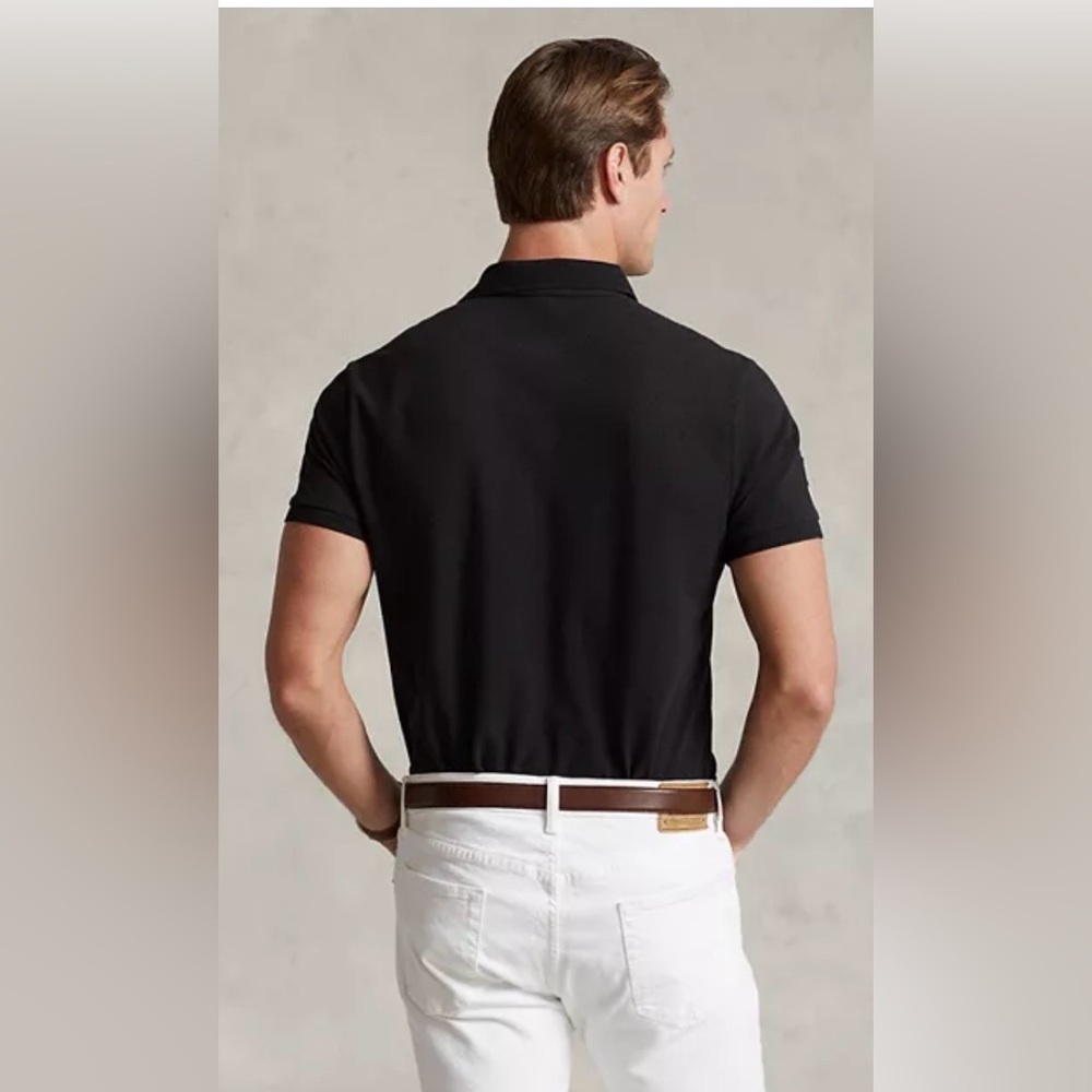 Polo by Ralph Lauren Men's Big Pony Two Button Polo Shirt with White Logo 4XB - Picture 3 of 8